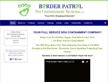 Tablet Screenshot of borderpatrolforpets.com